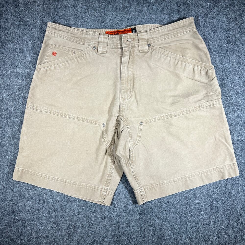Vintage Jessie James Work Shorts 36 Tan Double Knees